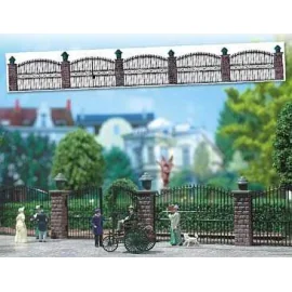 Wrought iron fence