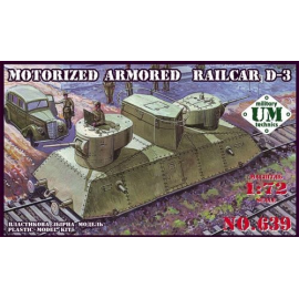 Motorized armored railcar D-3 Model kit