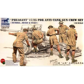 17/25 Pdr Anti-tank Gun Crew Set Figures