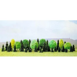 Pack of 35 assorted trees