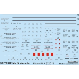 Decals Supermarine Spitfire stencils Mk.IX 