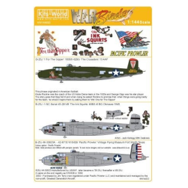 Decals North-American B-25J Mitchell 43-28012 1 For the Gipper 100BS 42BG 13AF, B-25J 43-28149 The Ink Squirts 98 Seabees, 42-97