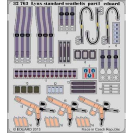 Westland Lynx Mk.88 seatbelts (designed to be used with Revell kits)