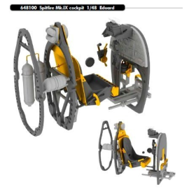 Supermarine Spitfire Mk.IX cockpit (designed to be used with Eduard kits) 