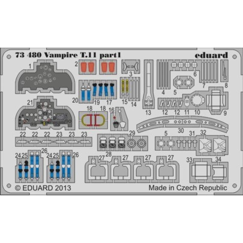 de Havilland Vampire T.11 (designed to be used with Airfix kits) For June 2013 release. 