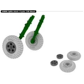 Supermarine Spitfire wheels - 5 spoke (designed to be used with Eduard kits)