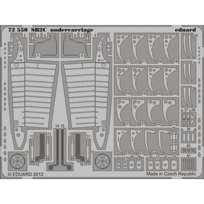 Curtiss SB2C-3/SBC-4 Helldiver undercarriage (designed to be used with Cyber-Hobby kits) 