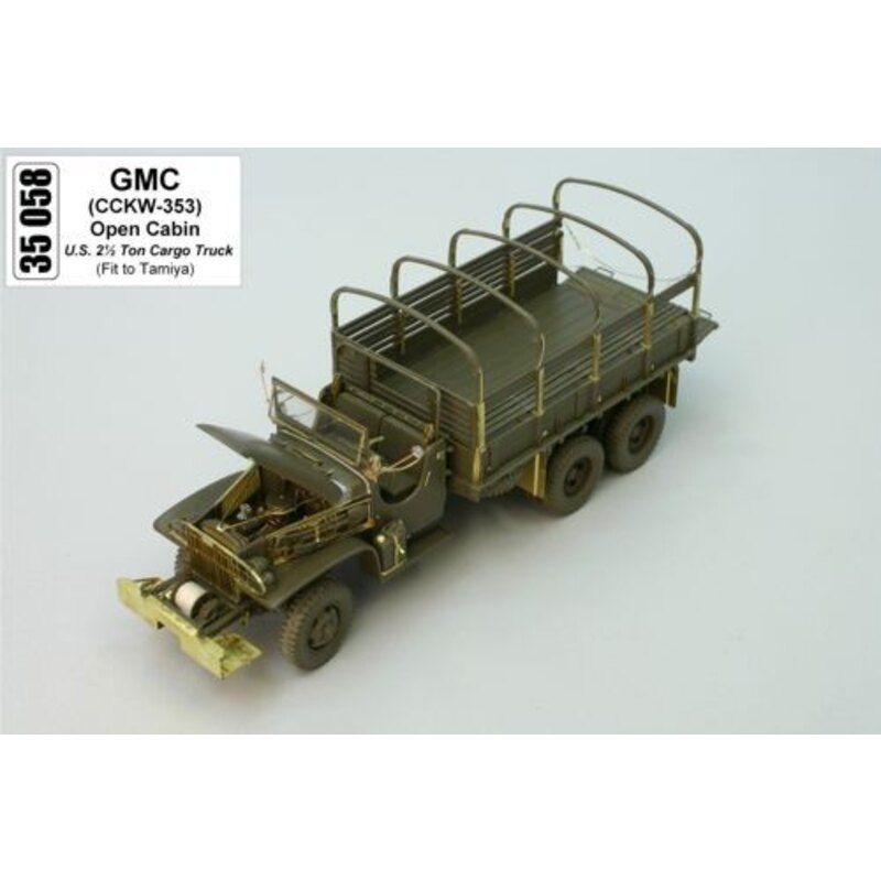 GMC open canopy (designed to be assembled with model kits from Tamiya)