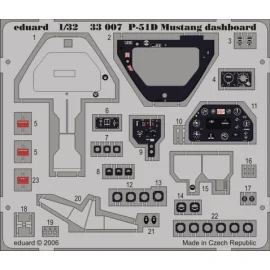 Eduard North American P 51d Mustang Instrument Aircraft Detail 1 32 The Largest Choice With 1001hobbies Com