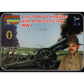 8 Inch Mk.VII Howitzer with American Crew (WWI) Strelets Arms sets Figures