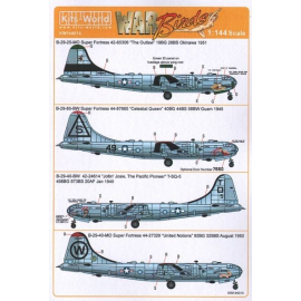 Decals Boeing B-29-25-MO 'Super Fortress' 42-65306 The Outlaw&acirc;?? 19BG 28BS Okinawa 1951 - B-29-85-BW 44-87660 'Celestial Q