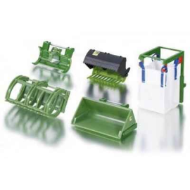 Set Accessories for Front Loader Die cast farm