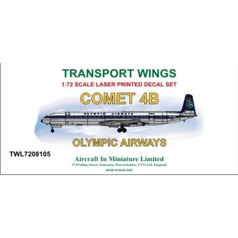 Comet 4B decal set £ Olympic Airways 1/72 - AIM - Transport Wings L7208105