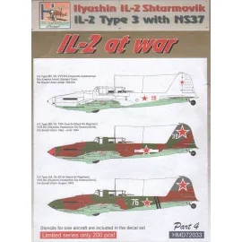 Ilyushin Il-2 Type 3M (w. NS-37 cannons) At War Pt.4 1/72 - H-D72033 Model Decals