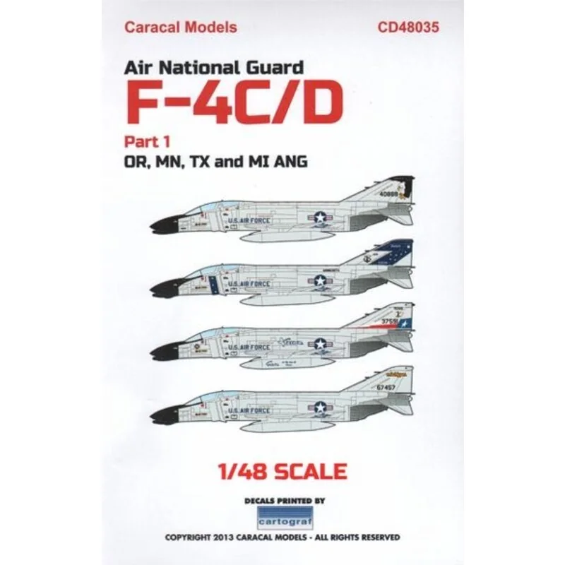 Air National Guard F-4C/F-4D Phantom II Part 1: Our first decal sheet in a new series for the Phantom. This sheet provides overa