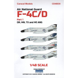 Decals Air National Guard F-4C/F-4D Phantom II Part 1: Our first decal sheet in a new series for the Phantom. This sheet provide