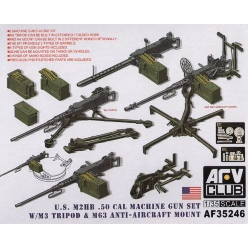 M2HB .50 Cal Gun Set with M3 Tripod / AA M63 Mount