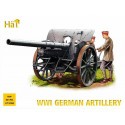 4 x WWI German Artillery and Limber. Description - 4 cannons 4 limbers and full crew. Consists of 7.7 Feldkanone 16 and 48 crew 