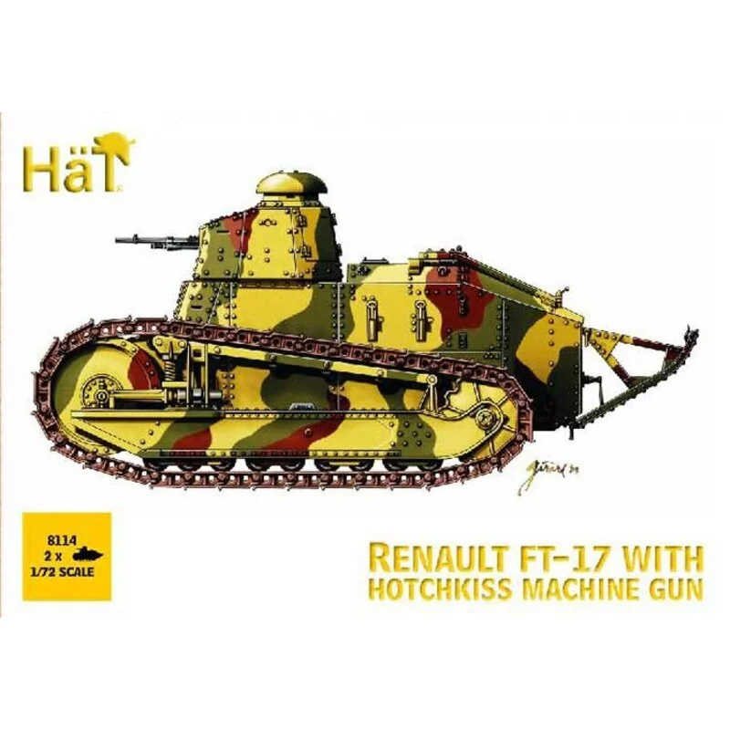 WWI Renault FT-17 with Hotchkiss machine gun