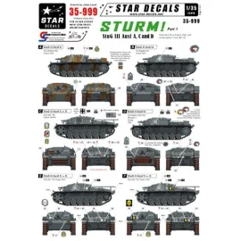 Sturm 1. StuG III Ausf A, C and D. Early StuG IIIs in France 1940, and on the Eastern Front 1941-42