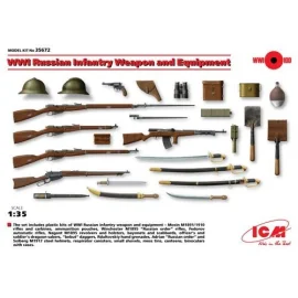 WWI Russian Infantry Weapon and Equipment . Completely new mold kit. The first model kit of Russian Infantry Weapon and equipmen