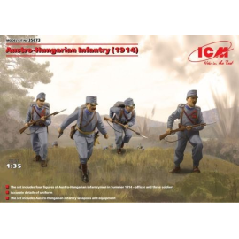 Austro- Hungarian Infantry ( 1914) (4 figures) Completely new mold kit. The model kit includes 4 figures - weapon and equipment 
