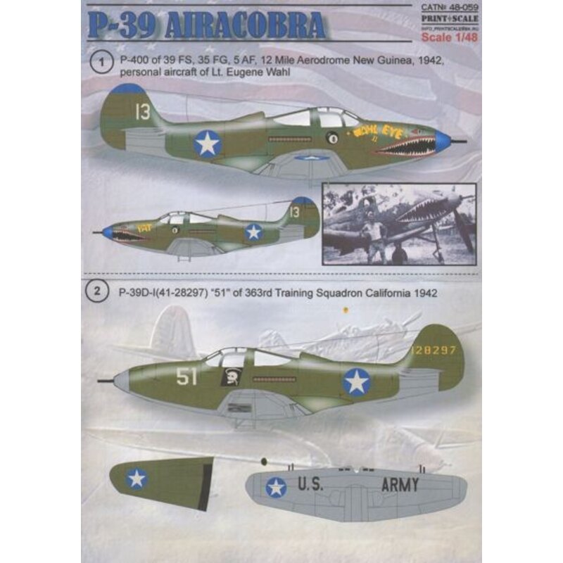 Decals P-39 Airacobra 