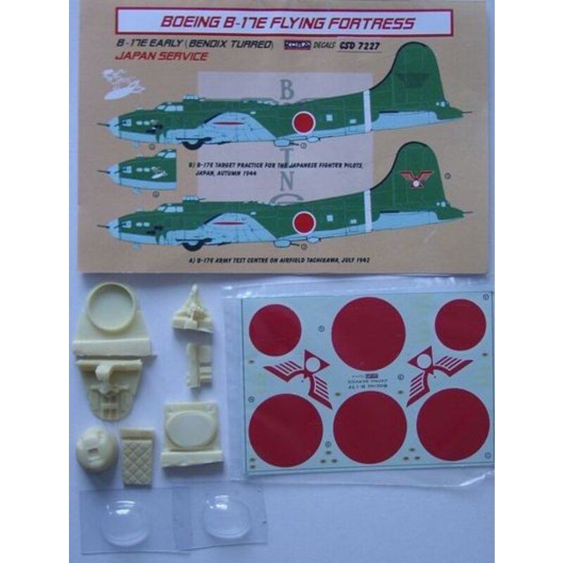 Boeing B -17E Detail and Decal set (designed to be used with Academy- Hasegawa and Revell kits)