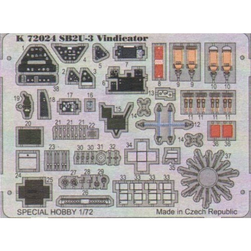 Vought Vindicator SB2U -3 (designed to be used with Special Hobby kits SH72264 )