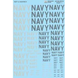 Navy - Marines words- 2 Sheets