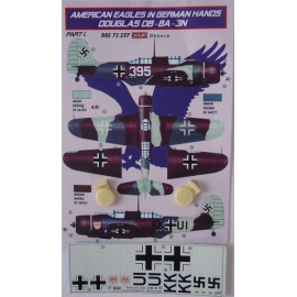 Decals American Eagles in German Hands Douglas DB -8A- 3NLuftwaffe Share Idesigned to be used with MPM kits [ Northrop DB -8] 