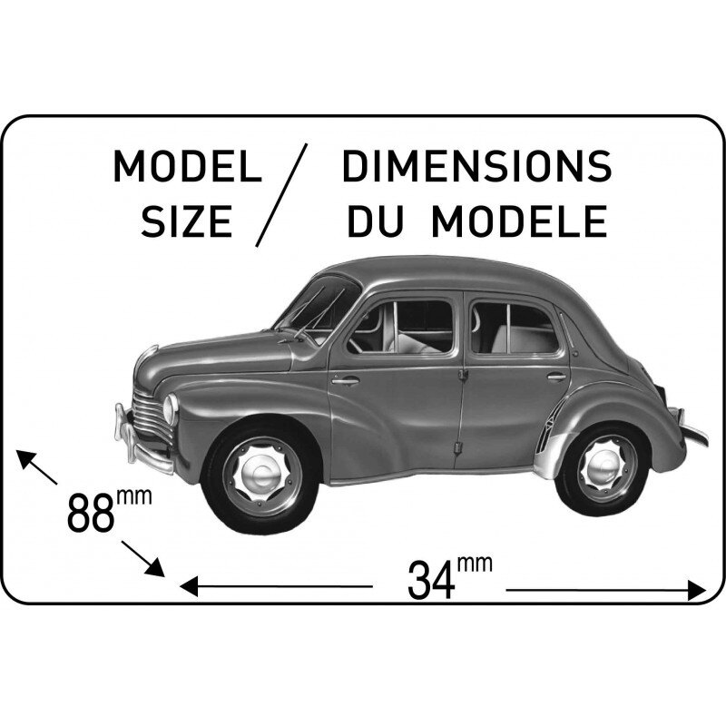 Renault 4 Cv Classique 1:43 Model car kit