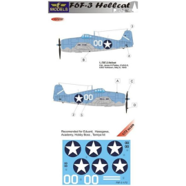 Decals Grumman F6F-3 Hellcat (designed to be used with Eduard, Hasegawa, Academy, Hobby Boss and Tamiya kits) 