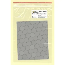 Soviet Base (hexagonal concrete plates) A single 1:144 scale sheet depicting an actual military aircraft base or helicopter land