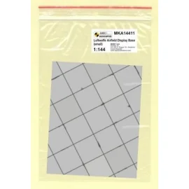 WWII Luftwaffe Base - small (square concrete panels) A single 1:144 scale sheet depicting an actual military aircraft base or he