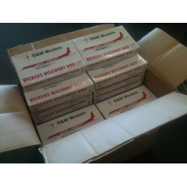 This is a box of 40 ( FORTY ) kits of the Vickers Viscount 800 Model kit