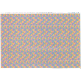 Decals 4 colour 'lozenge' full pattern width for lower surfaces (faded) 