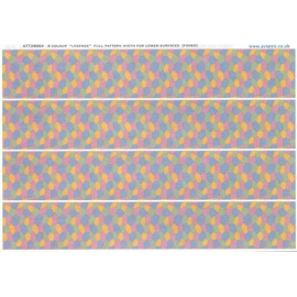 Decals 4 colour 'lozenge' full pattern width for lower surfaces (faded) 