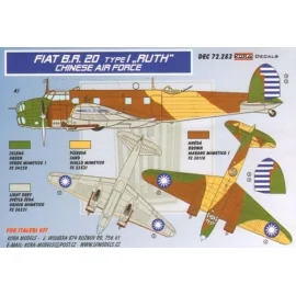 Fiat BR.20 Type I RUTH (Chinese AF) (designed to be used with Italeri kits)