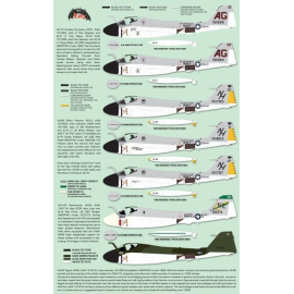 Decals Grumman A-6A Intruder (9) 151589 AG/512 and 151584 AF/507 VA-75 