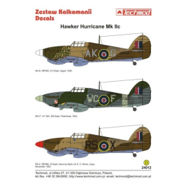 Decals Hawker Hurricane Mk.Iic 