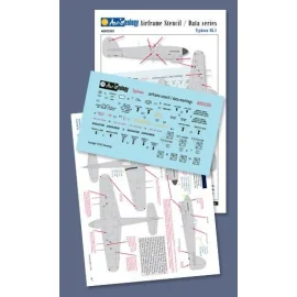 Hawker Typhoon airframe stencil/data