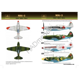 Decals Mikoyan MiG-3 (yellow 9, black 7, white 28) 