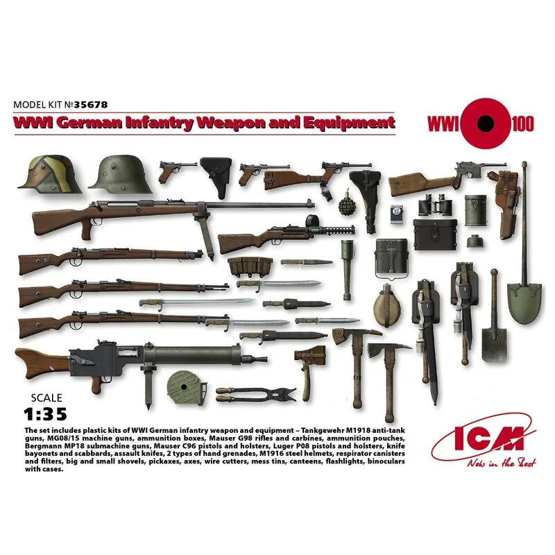 WWI German Infantry Weapon And Equipment