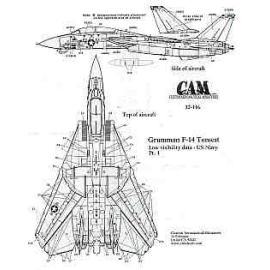 Grumman F-14 Low Visibility Data Inc. National Insignia