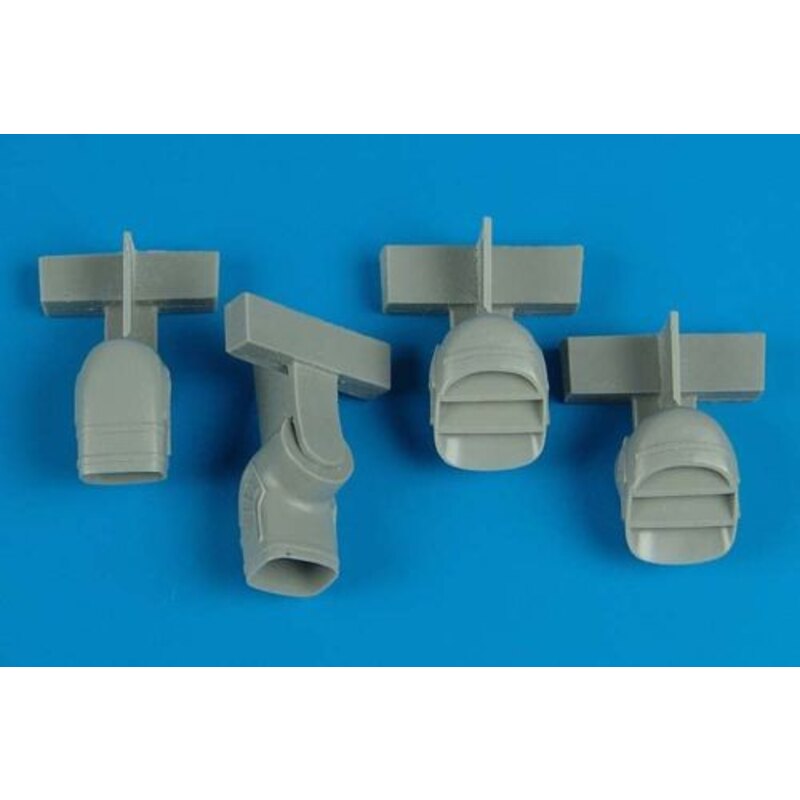 Bae Harrier GR.5/7 exhaust nozzles (designed to be assembled with model kits from Hasegawa)