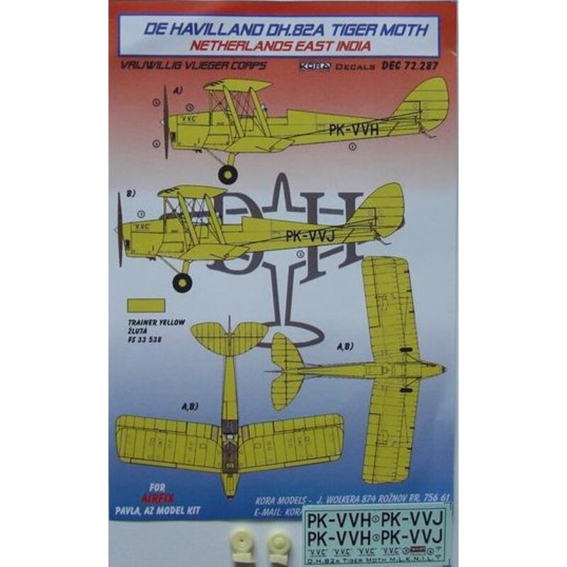 de Havilland Tiger Moth DH.82A Netherlands East India (designed To Be Farming with Airfix, Pavla Models and AZ Model kits)