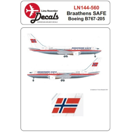 Decals Braathens SAFE Boeing 767-205 
