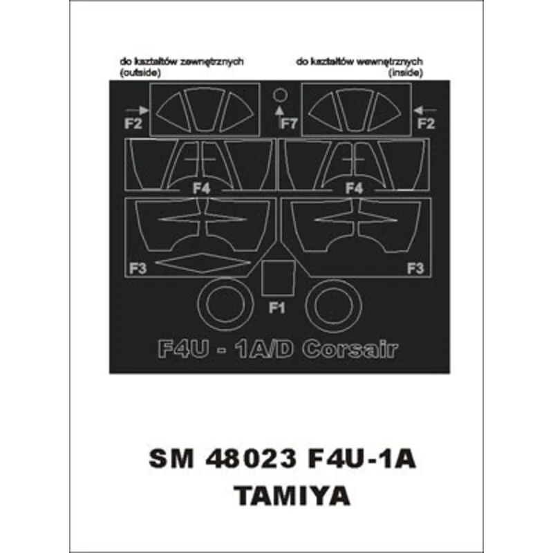 Vought F4U-1A Corsair (exterior and interior) (designed To Be Farming with Tamiya kits)