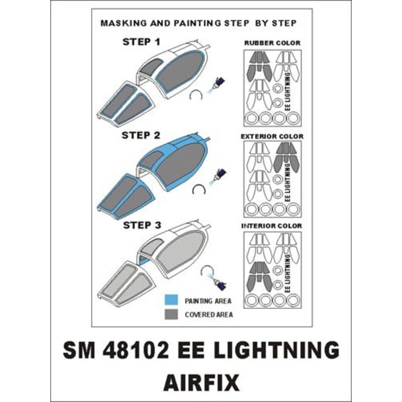 BAC / EE Lightning F.2A / F.6 (exterior and interior) (designed To Be Farming with Airfix kits)